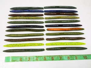 Señuelo de Pesca de Agua Dulce para Lubina, Cebo de Gusano Impregnado, Señuelo de Plástico Suave para Rí<span class=keywords><strong>o</strong></span> y Lago - Product Image 6