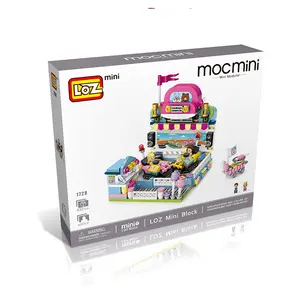 LOZ Amusement Park 1728 autoscontri Dodgem diamond block, building blocks for kids blocks