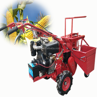 Moissonneuse-batteuse manuelle pour maïs avec tracteur monté