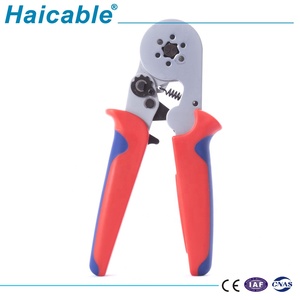 Haute qualité Hexagone sertissage cosse de câble pressage <span class=keywords><strong>pince</strong></span> pour Double manchons d'extrémité 2*0.25-2 * 4.0mm 2/2*20-2*11 AWG LXC8 6-6 - Product Image 3