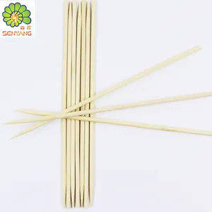 Varas de bambu descartáveis para churrasco, varas de 3.6/3.8mm para cozinhar churrasco