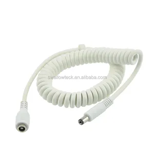 2.5mm dc power male female Coil Spring Dc Cable