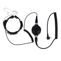 Zwei-Wege-Radio-Mikrofon-Mikrofon-Headset mit großem, rundem Ptt Tactical Acoustic Tube Walkie Talkie-Ohrhörer für CP150 CP200