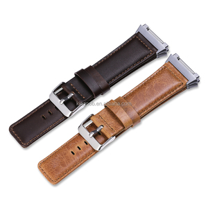Nouveau Brun Italican Vintage Veau En Cuir pour Fitbit Groupes Ioniques avec Connecteur Bracelet <span class=keywords><strong>Montre</strong></span> Smart Watch Band - Product Image 5