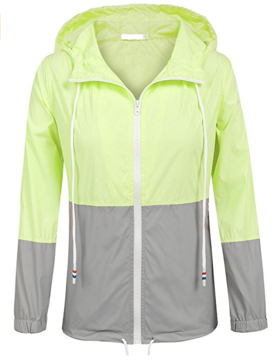 Оптовая продажа, модная Женская Базовая уличная Легкая однотонная дождевая куртка