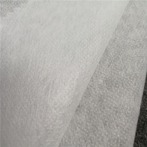 Nhà máy cung cấp 100% <span class=keywords><strong>polyester</strong></span> may nhiệt ngoại quan đôi Dot nóng chảy không dệt <span class=keywords><strong>interlining</strong></span> - Product Image 3
