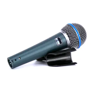 Microfone com fio profissional, microfone profissional para karaoke e uso em palco