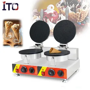 XD 60 Komersial Ular Makanan Listrik Donat Es Krim Cone Mesin/Egg Waffle Maker