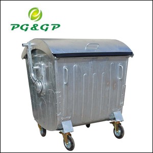 Carro <span class=keywords><strong>de</strong></span> <span class=keywords><strong>Basura</strong></span> Galvanizado para Recolección Clasificada <span class=keywords><strong>de</strong></span> 1.1 CBM - Product Image 4