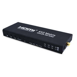 4 dans 2 Out <span class=keywords><strong>HDMI</strong></span> Matrice Avec Optique Coaxial RL Audio Extracteur IR À Distance 1.4 v <span class=keywords><strong>HDMI</strong></span> Switcher <span class=keywords><strong>Splitter</strong></span> <span class=keywords><strong>ARC</strong></span> 4 k x 2 k Pour - Product Image 1