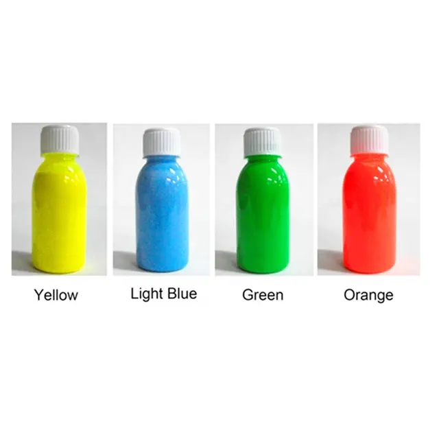 Neon Colors 1oz/Bottle Airbrush Body Art Inks Pigment for Airbrushing Temporary Tattoo Airbrush Body Tattoo Colors