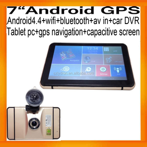 Lo nuevo 7 pulgadas HD capacitiva Android de navegación GPS con FHD 1080 P del coche DVR WIFI AV Bluetooth 512 mb 8 GB - Product Image 4