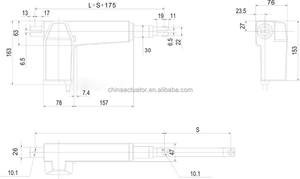 In-Line tuyến tính thiết bị truyền động tuyến tính thiết bị truyền động cho <span class=keywords><strong>heliostat</strong></span> nâng - Product Image 6