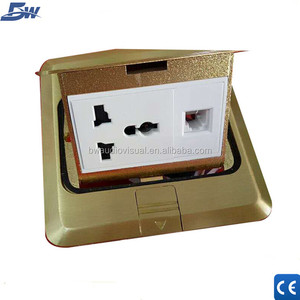 Stainless Steel Pop up Floor <strong>Socket</strong> <strong>RJ45</strong> / Electrical Power Ground Outlet Box With USB Data - Product Image 3