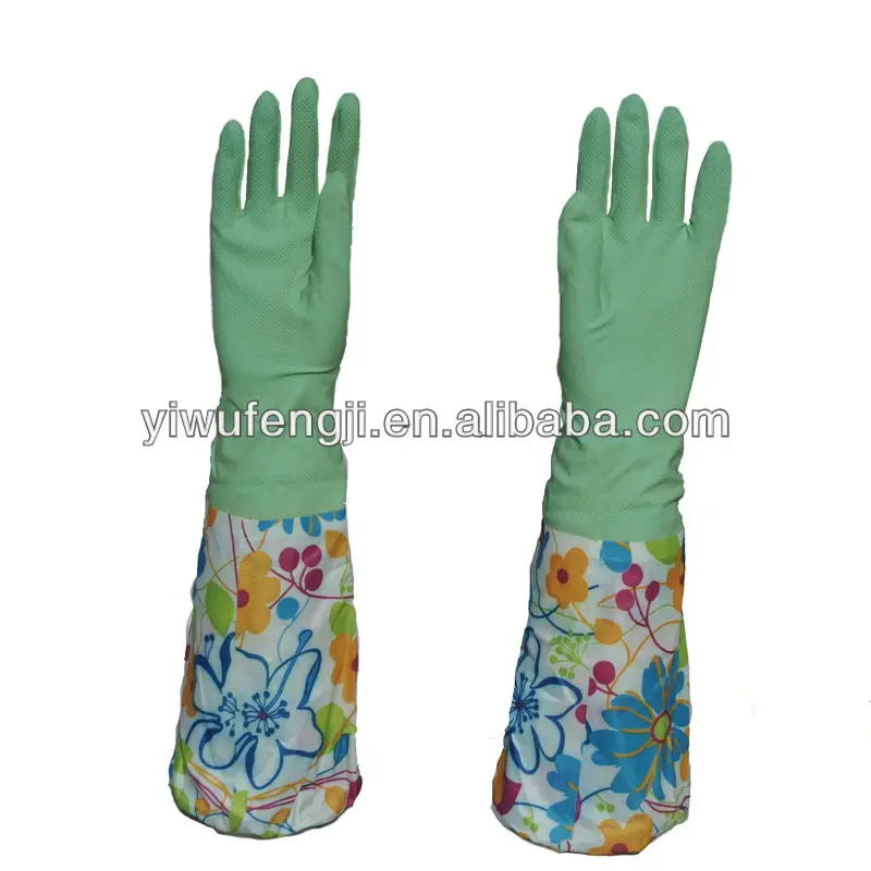 fancy long latex gants de ménage