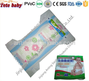 China desechables pañales en Guangzhou Feria de Cantón fábrica Precio del pañal del bebé para Angola - Product Image 1