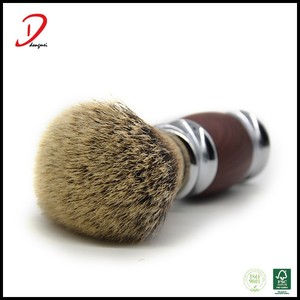 Professionnel de haute qualité de luxe blaireau, poignée en métal poils de blaireau de rasage brosse gros - Product Image 4
