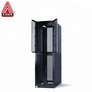 Новейшая индивидуализированная серверная стойка Colo cabinet 15U-42U для центра обработки данных, черная/красная