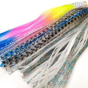 เหยื่อตกปลาแบบทรอลลิ่งน้ำเค็มรูปปลาทูน่า ขนาด 8.5 นิ้ว หัวเรซิ่นแบบเอียง พร้อมกระโปรงปลาหมึกพลาสติกนิ่มสองชั้น และตา 3 มิติ - Product Image 3