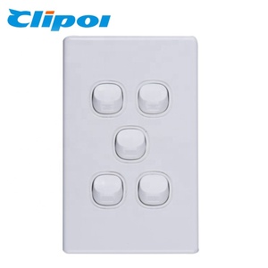 NZ RCM Saklar Listrik <span class=keywords><strong>6</strong></span> <span class=keywords><strong>Gang</strong></span>, Saklar Lampu Dinding Langsing - Product Image 2