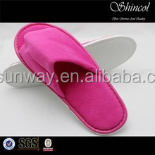 La matière gaufre à bout ouvert <span class=keywords><strong>hôtel</strong></span>/<span class=keywords><strong>pas</strong></span> <span class=keywords><strong>cher</strong></span> pantoufle avec rose contraignant - Product Image 2