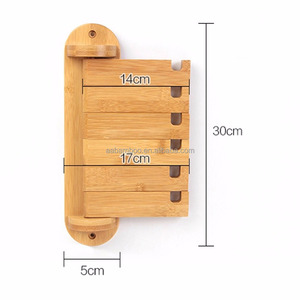 <span class=keywords><strong>Porte</strong></span>-<span class=keywords><strong>manteau</strong></span> <span class=keywords><strong>mural</strong></span> intérieur multifonctionnel créatif pliable en bambou - Product Image 2