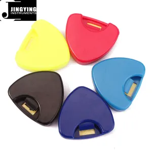 Venta al por mayor, China, hecho en plástico, gran triángulo, guitarra Pick Case/guitarra Pick Holder