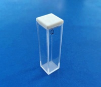 Cuvette de Fluorescence en Quartz à Quatre Faces Optiques Transparentes Collées ou Fusionnées pour Fluoromètre