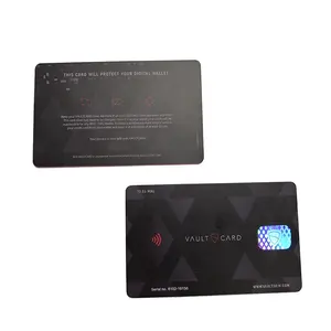 ปรับแต่งบัตรปิดกั้น PVC RFID ส่วนบุคคล การป้องกันบัตรปิดกั้น RFID NFC 13.56MHz เพื่อการป้องกัน