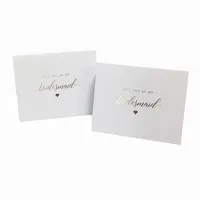 Cartão de convite de casamento corte laser branco