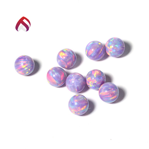 Round Lab creado cuentas de ópalo sintético del ópalo de fuego para <span class=keywords><strong>la</strong></span> joyería que hace 6mm - Product Image 4