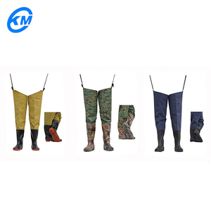 Stivali da pioggia Super impermeabili per adulti in tessuto a maglia in PVC 100% per longuette e cosce per attrezzi da pesca - Product Image 2