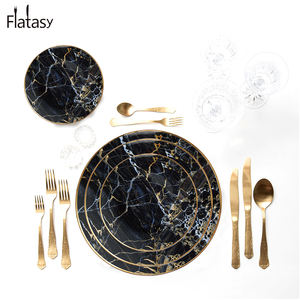 En gros or jante noir marbre chargeur plaque ensemble pour <span class=keywords><strong>location</strong></span> <span class=keywords><strong>de</strong></span> mariage - Product Image 6