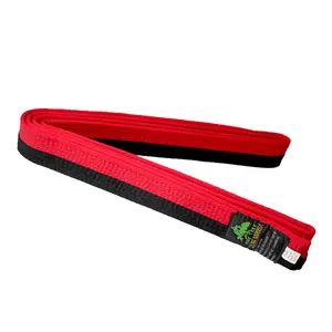 martial arts equipment red and black poom taekwondo belt