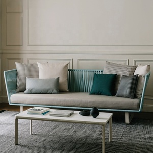 Meilleure vente moderne extérieur patio <span class=keywords><strong>salon</strong></span> canapé réglage meubles extérieur <span class=keywords><strong>jardin</strong></span> corde aluminium sectionnel canapé ensemble - Product Image 4