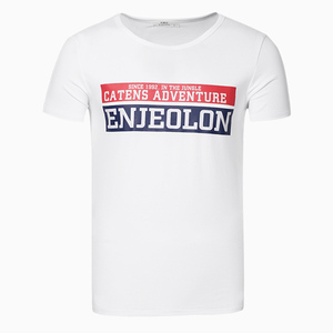 Màn Hình In Ấn Mềm Cotton Tùy Chỉnh Ngắn Tay Áo Hải Quân Người Đàn Ông T Áo Sơ Mi - Product Image 3