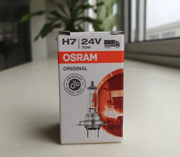 Lampu Depan Osram 64215 24V H7 70W, Bola Lampu Otomatis Buatan Jerman
