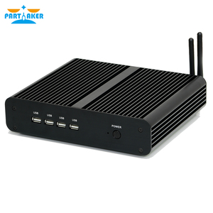 Partaker không quạt Mini PC <span class=keywords><strong>Intel</strong></span> <span class=keywords><strong>Core</strong></span> I7 8550u 8565u 12V DC hiển thị kép Gigabit Lan Wifi USB 3.0 văn phòng công nghiệp Micro máy tính - Product Image 2