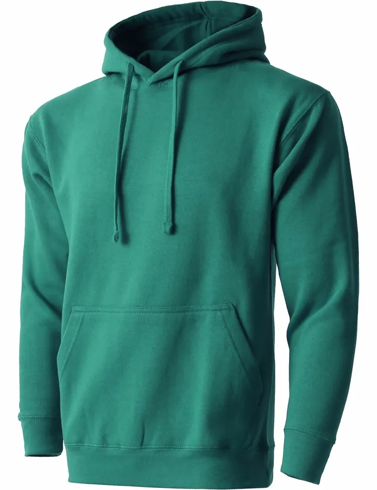 Mens PULLOVER HOODIE Fleece Shirts Heavy Hooded Tee Sweatshirt Heavy