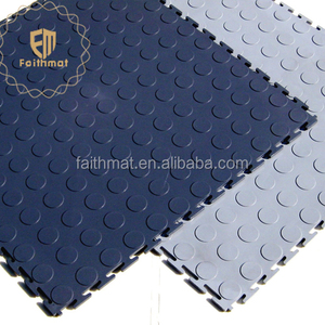 Durable PVC Garage Floor Tiles Removable Parking Plastic Interlock Flooring Tile