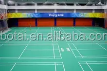 Hot sale PVC indoor sports court floor mat badminton court rubber flooring