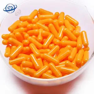 100% colla ossea capsule colorate vuote arancioni per polvere