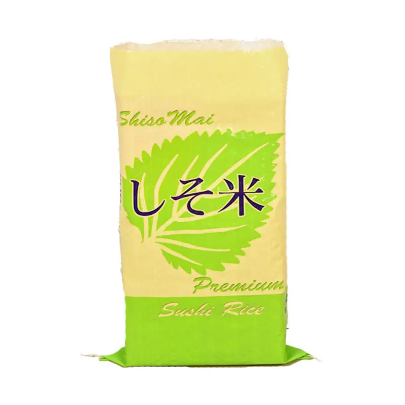Propileno embalagem sacos pp bopp tecido laminado saco de arroz 25kg