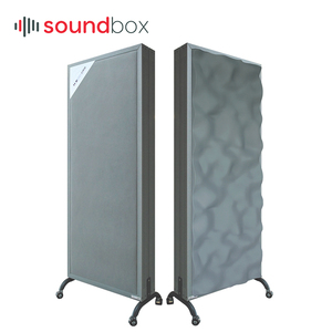 Pannello Acustico ECO Mobile per Assorbimento del Suono e Diffusore Sonoro Modello 3D Tessuto Acustico e Verniciatura Opaca in PU - Product Image 2