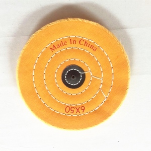 Made In China 6x50 Schichten gelbe Baumwoll poliers cheibe zum Spiegel polieren