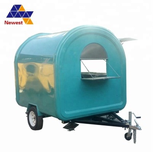 Buena calidad camión de comida/calentador de comida con ruedas de carro/móvil camión de comida para venta