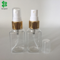 Flacon pulvérisateur carré de 40ml, flacon de parfum, avec capuchon, 1 pièce, meilleures ventes
