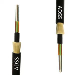 ADSS multi mode span 80m 24 Core Fiber Optic Cable Internet/Telecommunication Use cable fiber optic price