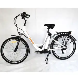 Bicicleta eléctrica de ciudad estilo mujer 250w