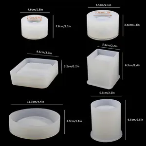 Resin Silicone Mold DIY Silicone Epoxy Resin Craft Mold For Coaster Flower Pot And Ashtray